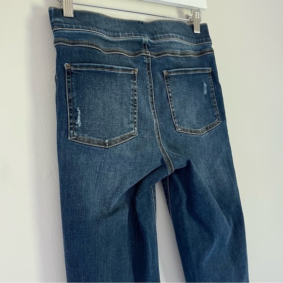 Spanx Women’s Distressed Ankle Skinny Jeans Medium Wash Blue Size Small - Picture 10 of 13